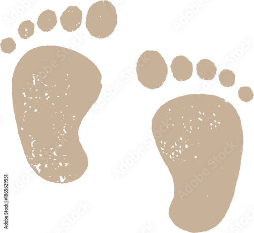 Foot Print Icon. Foot imprint, footsteps collection. Human footprints silhouette. Barefoot, sneaker and shoes footsteps. Silhouette of barefoot soles with toes, walking steps concept.