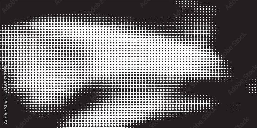 Fototapeta premium Black Transparent Halftone Gradient EPS Vector, Abstract Dot Fade Overlay, Modern Monochrome Opacity Transition, Minimal Shadow Depth Background Design