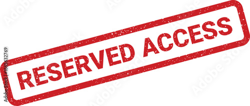 Official textured stamp graphic communicating that entry or usage is restricted and available only for authorized personnel