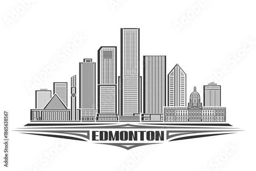 Vector illustration of Edmonton