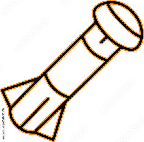 Rocket launch icon space exploration symbol
