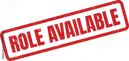 Text mark displaying ROLE AVAILABLE information, perfect for job advertisements and human resources communications