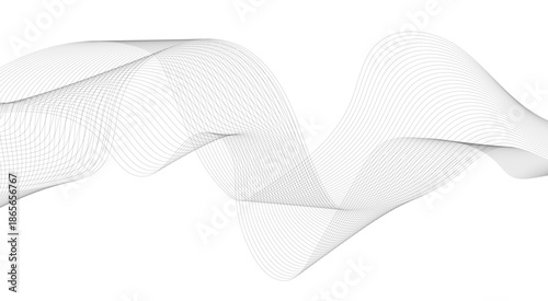 Abstract black wavy lines background with copy space. Colorful layers strokes waves line design vector curved texture wallpaper.