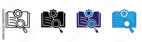 Guide Icon Multi Style Vector Illustration