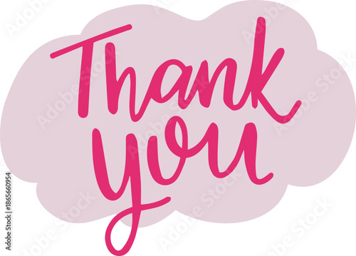 Thank You Banner Icon. Thank You for holiday Thanksgiving Day, vintage graphic, banner, poster. Greeting card calligraphy thank you, postcard for holiday Thanksgiving Day. Vector Illustration