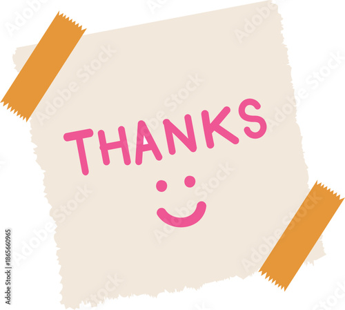 Thank You Banner Icon. Thank You for holiday Thanksgiving Day, vintage graphic, banner, poster. Greeting card calligraphy thank you, postcard for holiday Thanksgiving Day. Vector Illustration