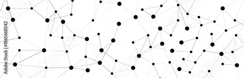 Abstract Network Connections  Digital Technology Banner