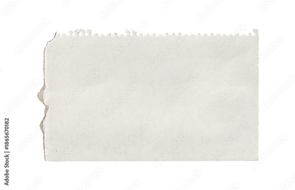 Fototapeta premium torn blank pages with uneven texture edges. set of ripped white paper sheets png isolated on transparent background.