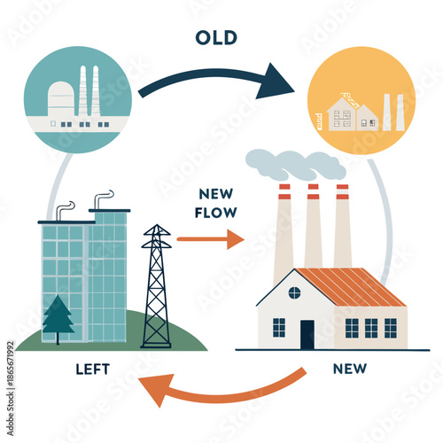 Navigating Through Multiple Paths and Options with Various Icons and Symbols