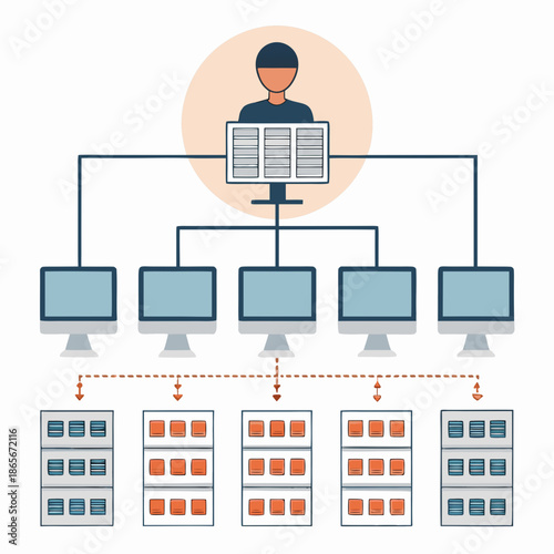 Navigating Through Multiple Paths and Options with Various Icons and Symbols