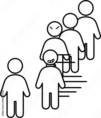 새치기 흑백