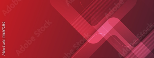 Red gradient design with intersecting shapes lines, suitable for modern, dynamic, abstract concepts in web, print, or branding