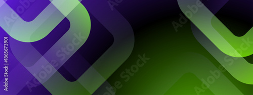 Abstract green and purple lines overlapping, perfect for backgrounds, modern designs, or artistic concepts needing a vibrant touch of color