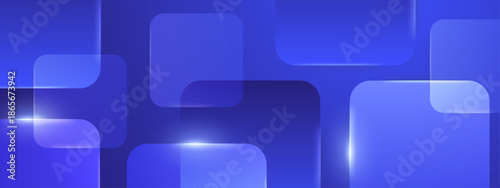 Abstract blue rectangles with rounded corners, perfect for backgrounds, websites, and graphic design projects needing a modern and geometric touch