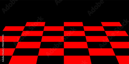 Alternating red and black grid squares. Eps 10 modern