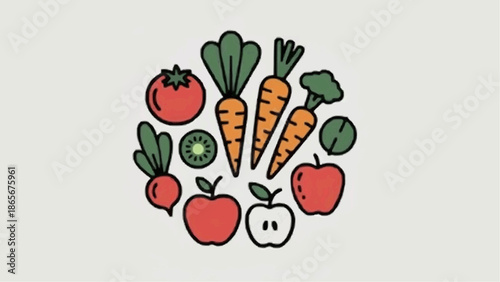 vector illustration of vegetables
