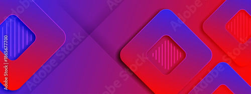 Abstract red purple squares and diagonal lines, suitable for vibrant graphic designs, modern backgrounds, or artistic concept projects. Great for posters