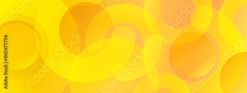 Abstract background with overlapping yellow and orange circles. Suitable for designs needing modern, dynamic, and eye catching visuals