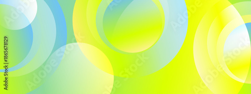 Layered translucent blue and yellow circles suitable for backgrounds, designs, digital art, banners, and abstract concepts with an artistic touch