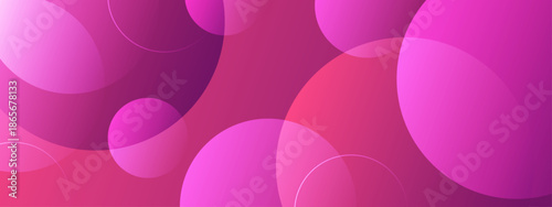 Abstract pink background with translucent overlapping circles. Suitable for digital design projects, branding, and modern presentations. Bright and dynamic
