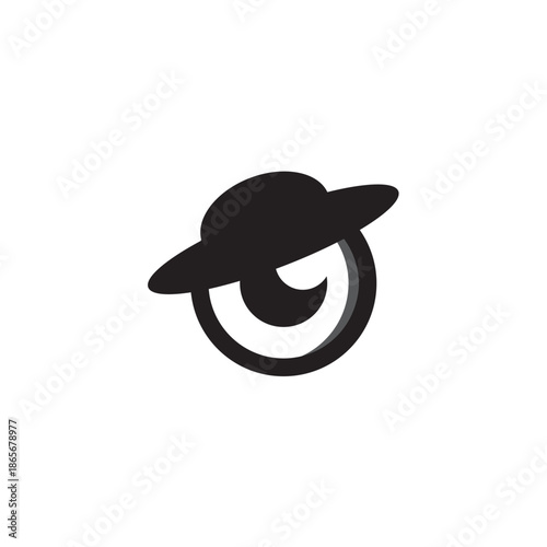 cowboy eye photography design logo