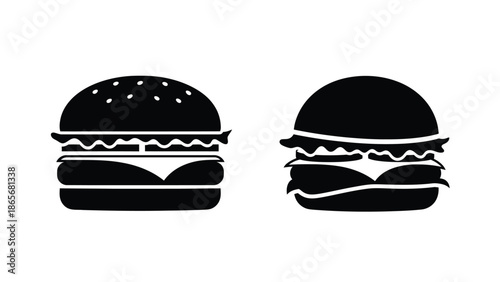 two black hamburger icons side by side on white background