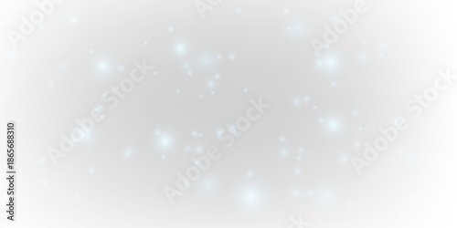 Blue shimmering dust flows gently through the dark space. Tiny glowing particles sparkle with icy brilliance. A soft magical light accent. PNG