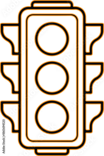 Traffic signal icon design vector illustration