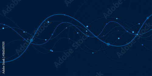 Vector neural technology and science abstract background.