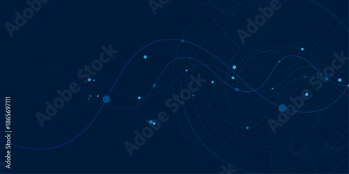 Vector neural technology and science abstract background.