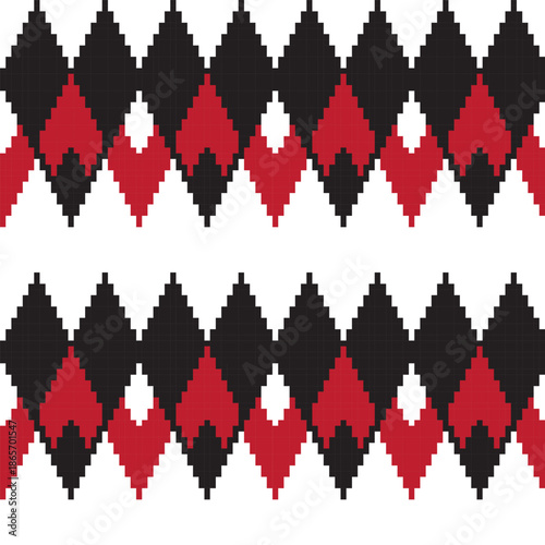 Argyle Knitting Seamless Pattern Design