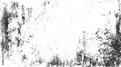 Black and white textured grunge overlay with distressed concrete and paint splatters