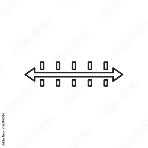 Minimalist Horizontal Slider Graphic Design for User Interface Elements