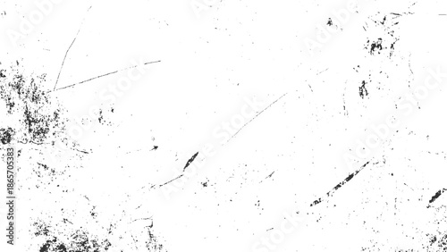 Black speckle and scratch texture on white background grunge abstract