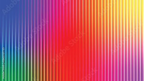 Blue ribbed glass with 3D background effect creates abstract line pattern. neon vertical stri and light reflections form a holographic window render. Prism blur and striped overlay transparent design.