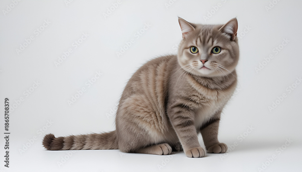 Fototapeta premium cat on a white background