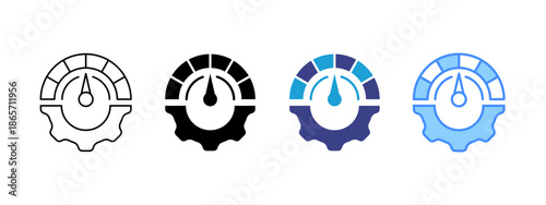 Indicator icon set multiple style collection