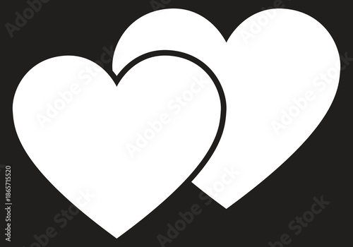 Heart shape design for love symbols, Set simple drawings heart symbols, valentines day related designs and frames, Red heart formed by Available in vector EPS format. editable vector file format.