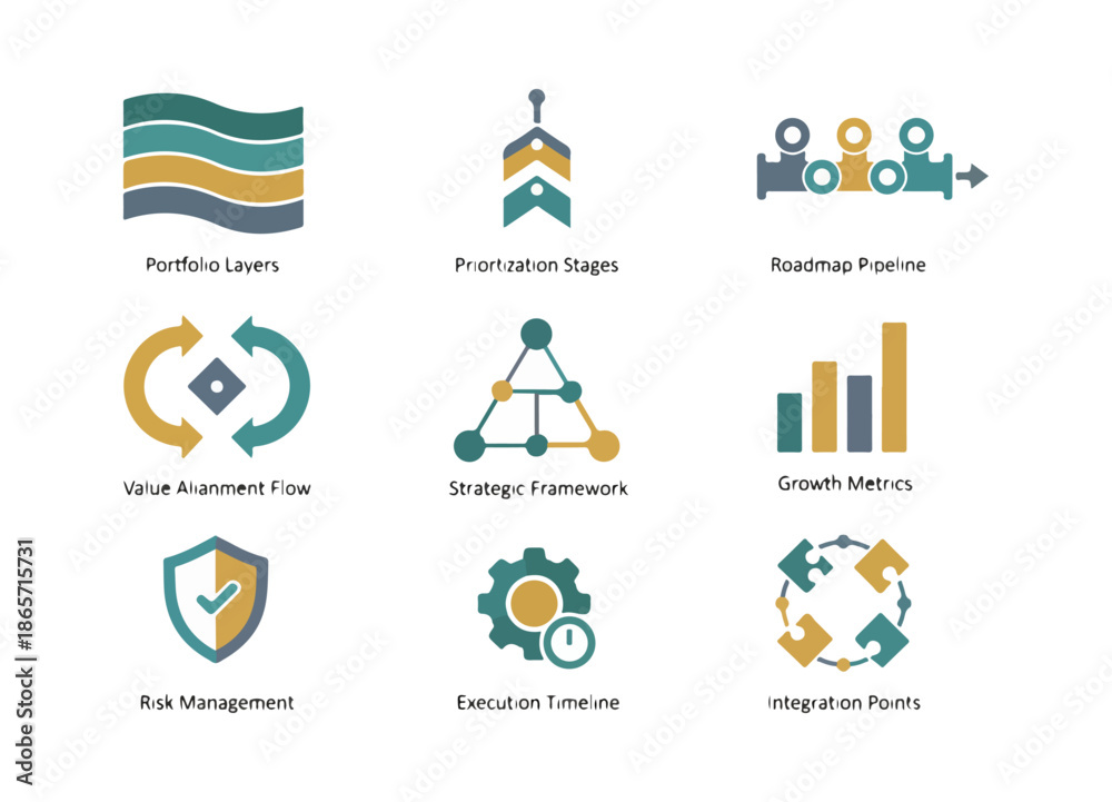 Fototapeta premium Abstract graphic design elements for business and communication