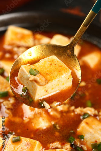 Фотография Authentic Mapo Tofu - Traditional Chinese Spicy Tofu Dish