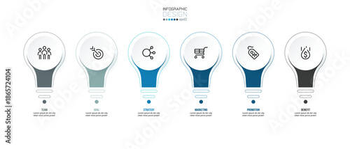Business concept infographic template with option.