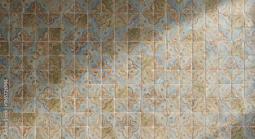 Persian Inspired Background with Traditional Iranian Art Motifs

