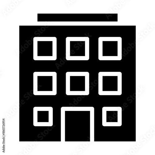 Hotel Glyph Icon