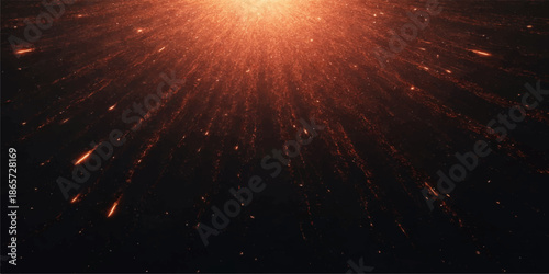 A vibrant fractal illustration of a sun and stars bursting into a galaxy of light, featuring a bright flash of blue energy and sparkling flares against the black night sky