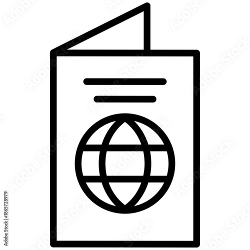 Passport Outline Icon
