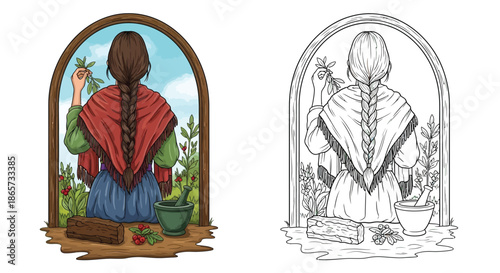 Professional Herbalist Making Natural Remedies With Botanicals Traditional Apothecary