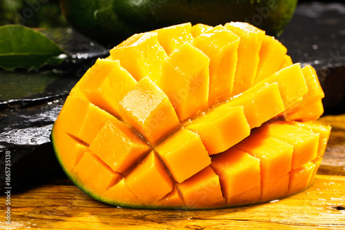 фотографія Fresh Panzhihua Mango Hedgehog Cut, Sichuan China