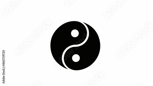 Symbol of balance and harmony, yin yang represents duality and interconnectedness.