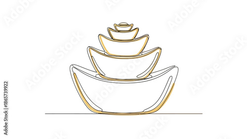 neon stacked bowls, modern art