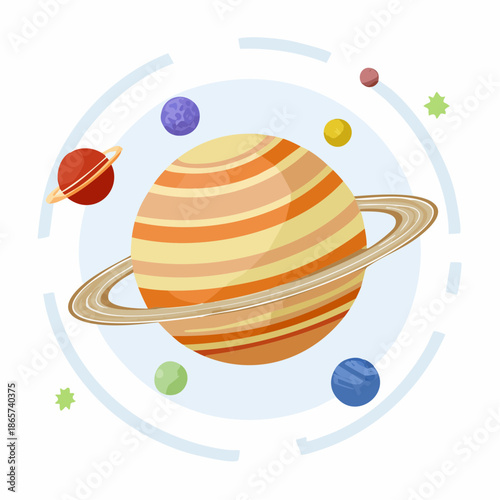 vector illustration of a cake